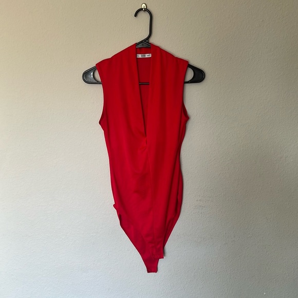 ZARA Red Bodysuit - Picture 1 of 3